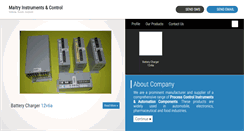 Desktop Screenshot of maitryinstruments.com