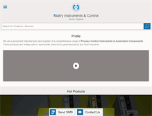 Tablet Screenshot of maitryinstruments.com
